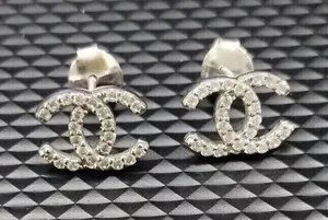 Authentic Radiant Luminescence 14k White Gold Plated Simulated Diamond Studs