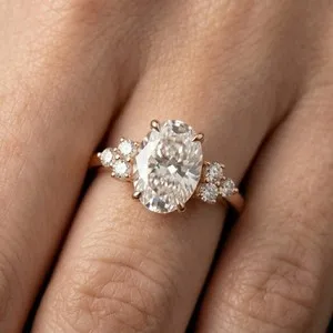 Authentic Oval Moissanite Aegis Ring