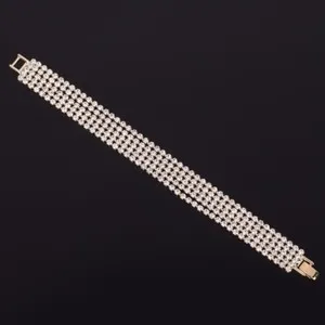 Authentic Aurora's Embrace: Gold‑Plated Crystal Bracelet of Divine Protection