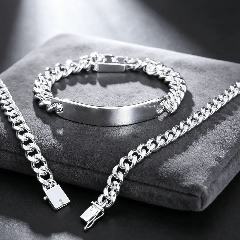 Authentic Sovereign Silver Figaro: Crown of Cosmic Authority