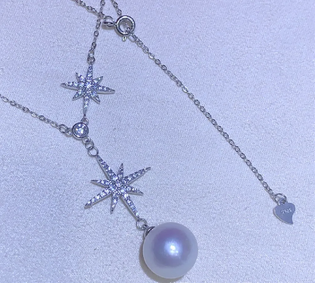 Authentic Luminous Lunar Serenity - AAAA+++ Akoya Pearl and Sterling Silver Sacred Talisman