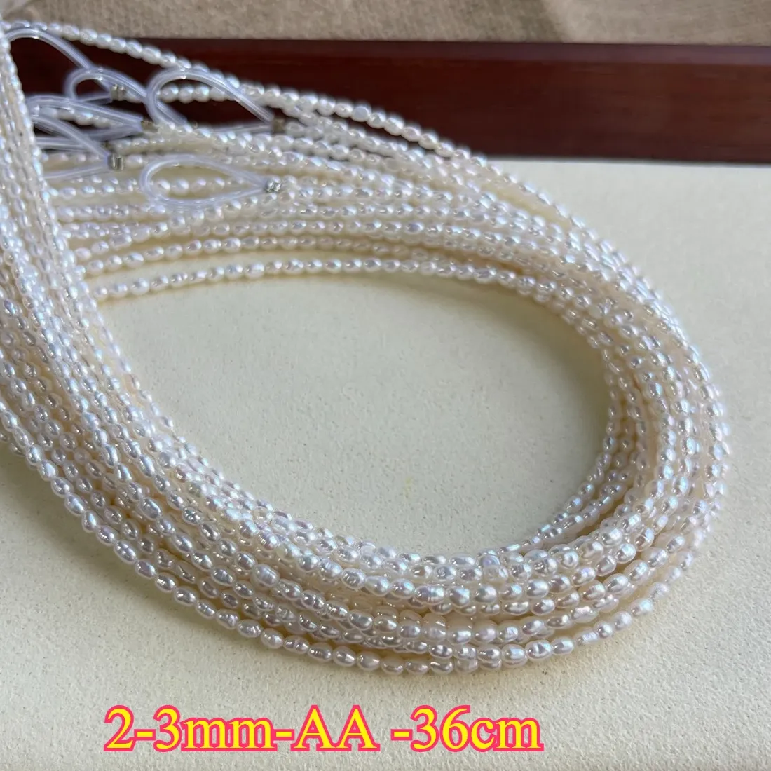 Authentic Celestial Pearl Whisper: 2-3mm AA Radiant Freshwater Spacer for Sacred Necklaces