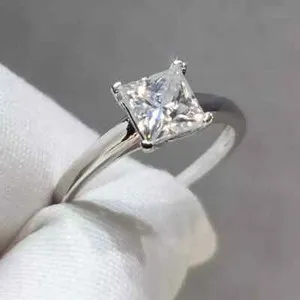 Authentic Celestial Princess: 1.50 Ct Moissanite Solitaire in 14k White Gold