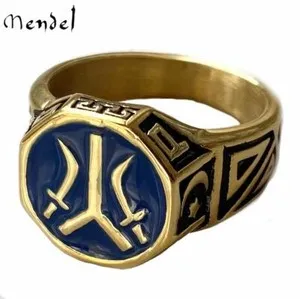 Authentic MENDEL Mens Gold Plated Turkish Ottoman Kayi Ertugrul Tribe Ring