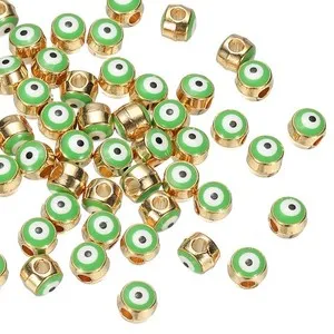 Authentic Guardian's Gaze: Enamel & Gold Plated Eye Amulets