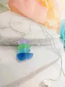 Authentic Tears of the Ocean - Ethereal Sea Glass Alchemy Pendant