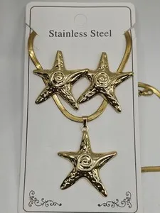 Authentic Celestial Tides Starfish Talisman - 18K Gold Plated Ocean Spirit Set
