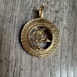 Authentic Coastal Resonance Talisman - Nautical Tide-Caller Gold Amulet