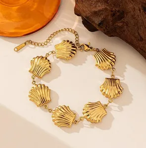 Authentic Tides of Abundance - 18K Gold Plated Coastal Shell Talisman
