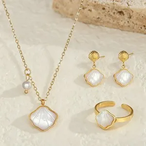 Authentic Celestial Tide Pearl Adornment Set - Ethereal Ocean Grace Amulet