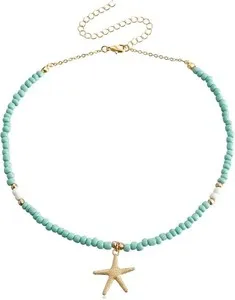 Authentic Beach-Inspired Gold Plated Seashell Choker Necklace - Perfect Summer Accessory