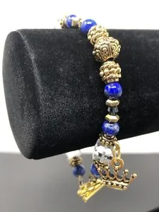 Authentic Celestial Wisdom Lapis Lazuli 18K Gold Plated Toggle Clasp Talisman