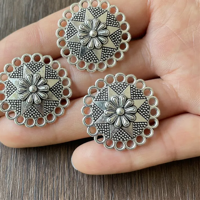 Authentic Sacred Alchemical Vessels - Ten-Piece Zinc Round Cap Talisman Connectors