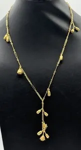 Authentic Celestial Lily Lariat - Sacred Floral Prosperity Talisman