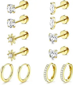 Authentic Celestial Harmony Gold‑Plated Earrings – 14K Aura‑Infused Silver Guardians