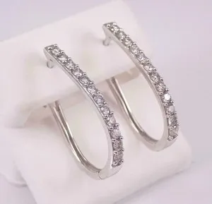 Authentic Celestial Halo Huggie Hoops - Radiant Clarity Diamond Amulets