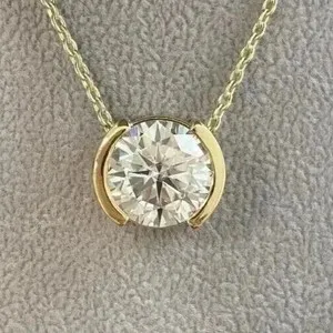 Authentic Celestial Clarity Solitaire - Radiance Infused Lab-Grown Diamond Pendant