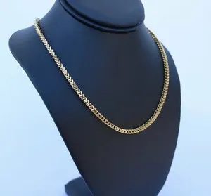 Authentic 24k Gold Plated Franco Chain - 3mm (PVD Plated)