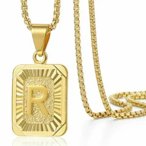 Authentic Unlock the Essence of 'A' with our Golden Initial Pendant