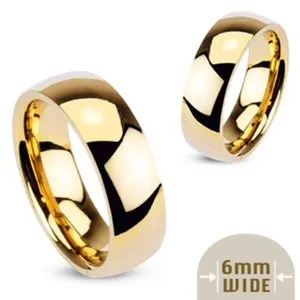 Authentic The Eternal Circle: Polished Gold-Plated Sacred Band