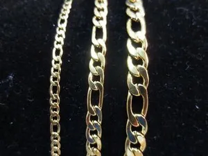 Authentic The Infinite Weaver: Gold-Plated Figaro and Rope Alchemical Chains