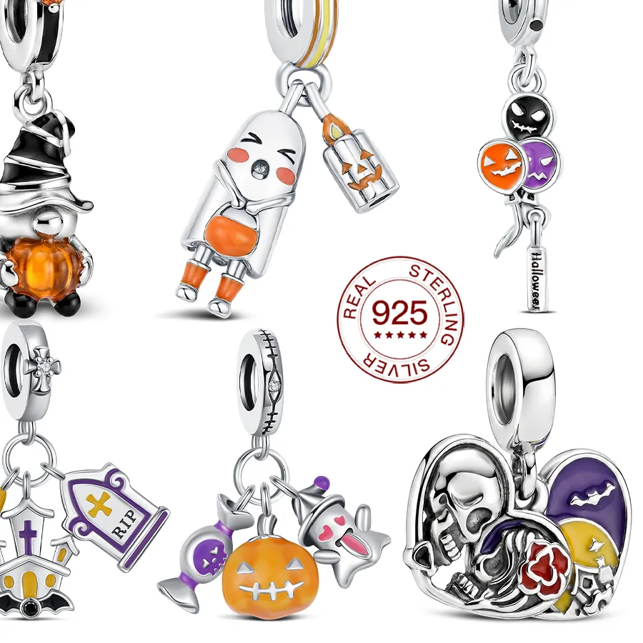 Authentic The Midnight Veil Silver Charm Collection