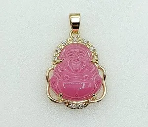 Authentic Jewelry Dainty Mini Buddha Spiritual Gold Plated Pendant Charm Oro Buda Dije