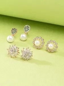 Authentic Aura of Abundance: Gilded Studs of Divine Connection