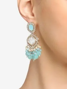 Authentic Ethnic Gold Plated Earrings for Women Designer Jewelry Indian Royal