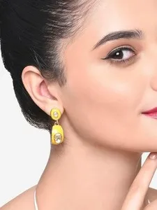 Authentic Ethnic Gold Plated Earrings for Women Jewelry Indian Royal Designer