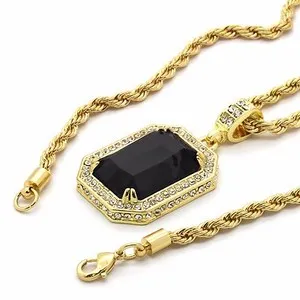 Authentic The Radiant Sovereign Pendant and Rope Chain