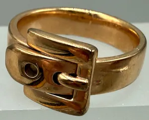 Authentic The Gilded Sovereign Buckle Ring - Sacred Binding Talisman of Eternal Union and Status Gold Plated Amulet