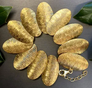 Authentic The Golden River of the Ancients - 18K Italian Textured Strand Talisman