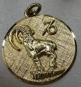 Authentic The Anson Karat Clad Ram Zodiac Pendant