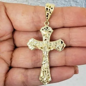 Authentic The Sacred Nugget Cross: A Radiant Vessel of Divine Protection