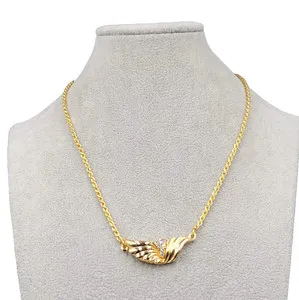 Authentic Eternal Guardian: CZ Gold Plated Pendant for Enduring Protection