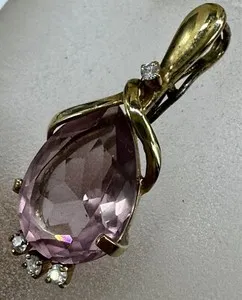 Authentic The Violet Veil Teardrop: A Luminous Talisman of Intuition