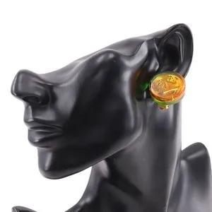 Authentic The Emerald Camellia Talisman: Vintage 1997 Gold-Plated Sacred Bloom Earrings