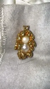 Authentic The Dual Luminary Baroque Pearl Amulet