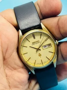 Authentic Golden Chronomancer's Twin‑Quartz Seiko – Vintage Timekeeper of Destiny