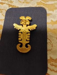 Authentic gold plated monkey pendant excellent condition