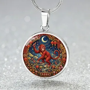 Authentic Monkey Necklace, Bracelet or Keychain - Chinese Zodiac Animal Pendant Jewelry