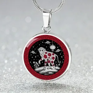 Authentic Monkey Necklace, Bracelet or Keychain - Couples Chinese Zodiac Animal Pendants