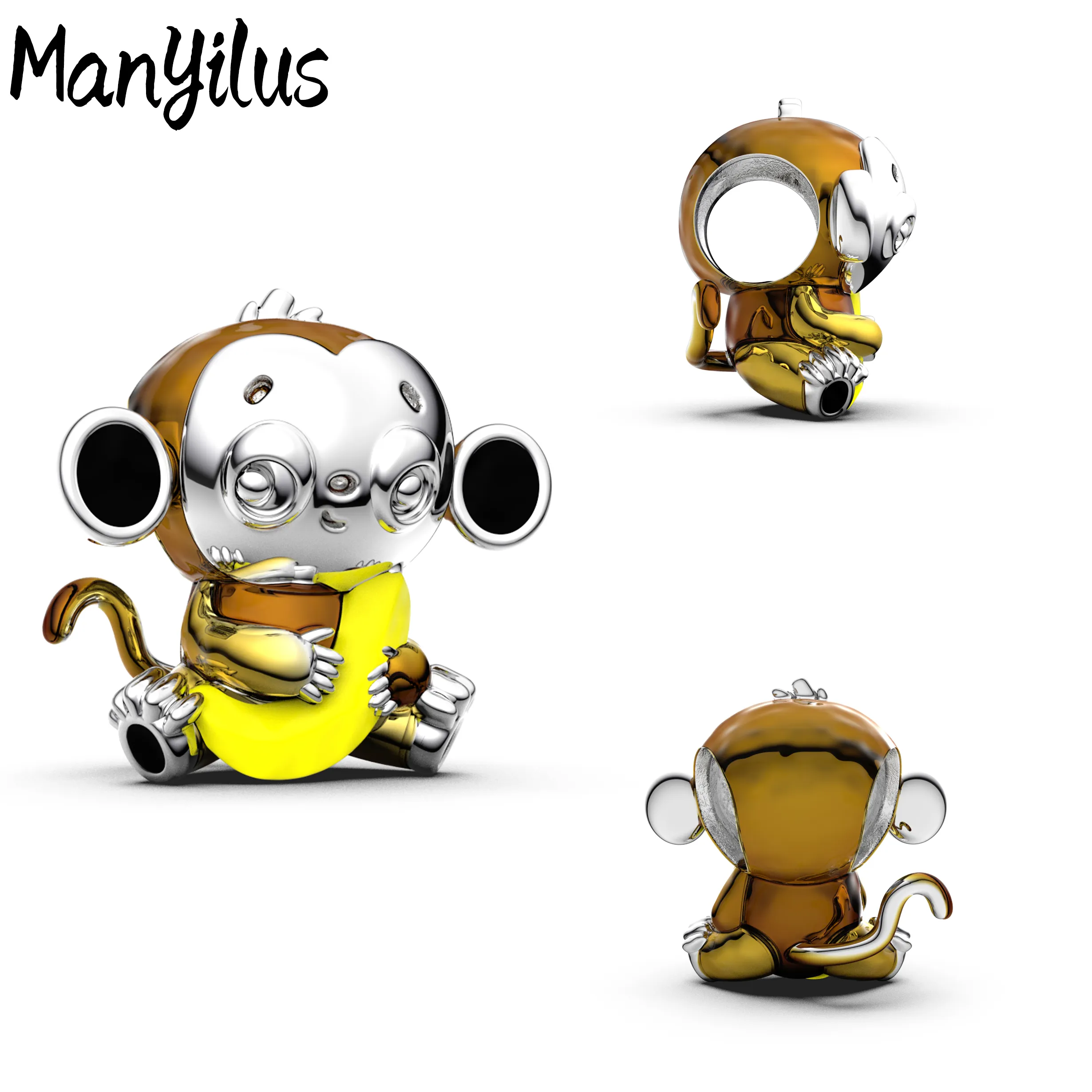 Authentic Whispers of the Jungle: Banana Monkey Charms for Protection and Playful Energy