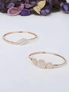Authentic Gold Plated Women's Bracelet Kundan Ethnic Party Wedding Jewelry Combo Indian
