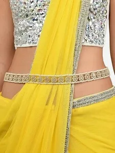 Authentic Sacred Serpentine Girdle - Kundan Gold Plated Bridal Kamarband Waist Talisman