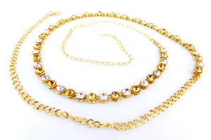 Authentic Celestial Serpent Kundan Waist Belt - Golden Empress Belly Chain Talisman