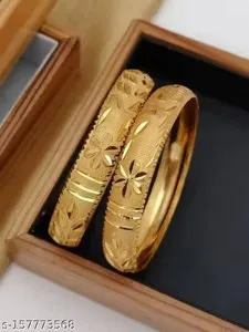 Authentic Indian Traditional Bollywood Gold plated Bangles Ethnic Bangle Sets for women