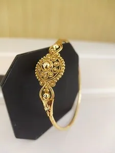 Authentic 2-4 Indian Jewelry High Gold Plated Bollywood Ethnic Gold 1 Piece Bangle