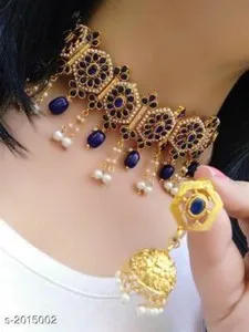 Authentic The Royal Maharani Pearl Bridal Talisman - Sacred Gold Plated Heritage Necklace Set
